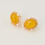 Sunlit Pearl Earrings