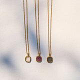 Strawberry Tile Necklace