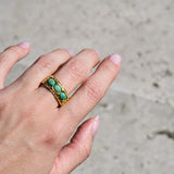 Triple Turquoise Ring