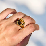 Amber Prism Ring