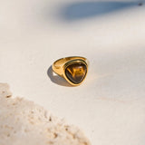 Amber Prism Ring