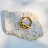 Gold Ripple Ring