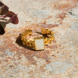Cream Chain Ring