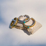 Turquoise Dot Band Ring
