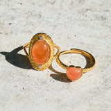 Peach Heart Ring