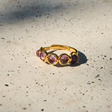 Amethyst Row Ring