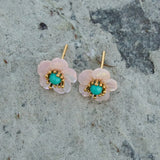 Rose Quartz & Turquoise Bloom